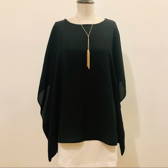 Modern Kiwi.com black kaftan tunic. One Size. New without tags. No trace of wear - Picture 8 of 12